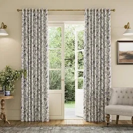 Joules Festival Pheasants 66x72 Curtains Blue