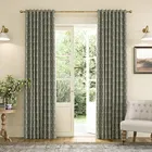 Joules Chamomile 90x90 Lined Curtains Olive