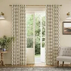 Joules Chamomile 90x90 Lined Curtains Oat/Lilac