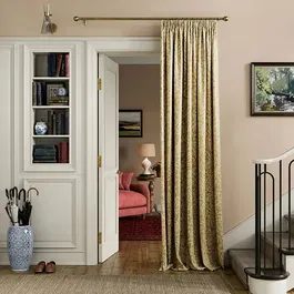Joules Twilight Ditsy 66x54 Lined Curtains Gold
