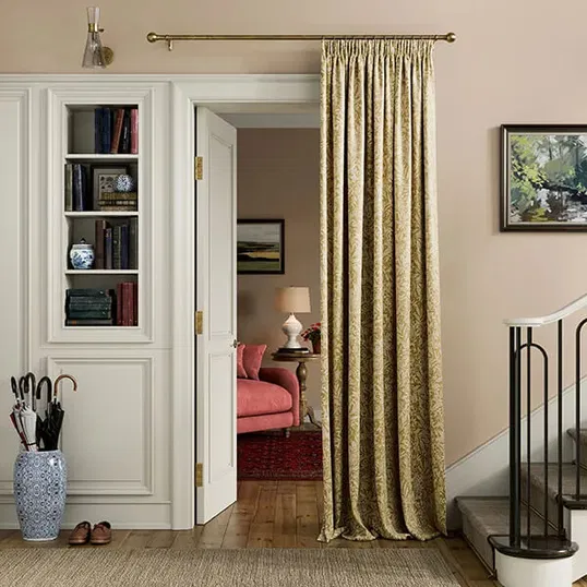 Joules Twilight Ditsy 90x72 Lined Curtains Gold