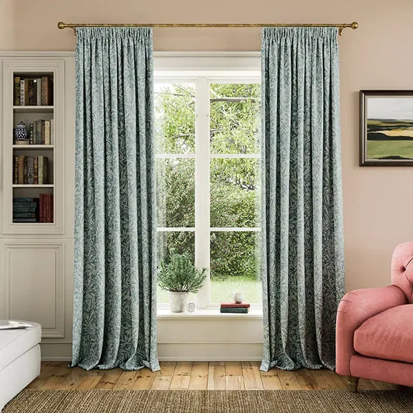 Joules Twilight Ditsy 66x72 Lined Curtain Duck-Egg