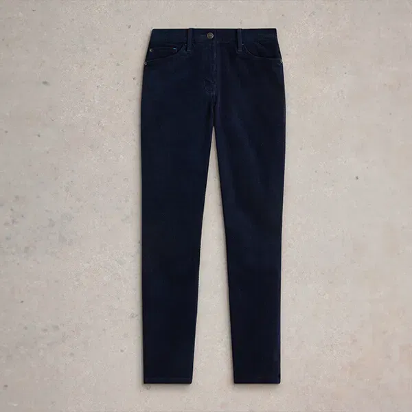 White Stuff Brooke Straight Cord Trouser Dark Navy