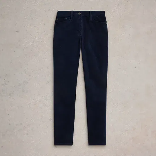 White Stuff Brooke Straight Cord Trouser Dark Navy