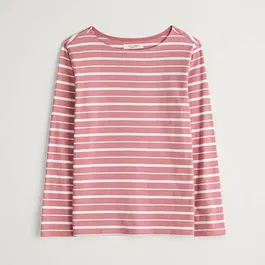 Seasalt Sailor Shirt Falmouth Shore Pink Grass Chalk