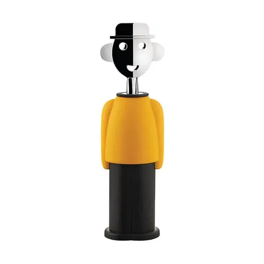 Alessi Alessandro M Corkscrew Yellow / Black