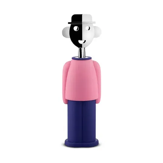 Alessi Alessandro M Corkscrew Pink / Blue