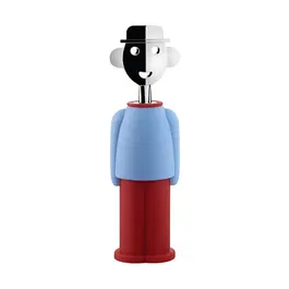 Alessi Alessandro M Corkscrew Light Blue / Red