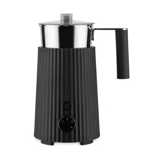 Alessi Plisse Milk Frother Black