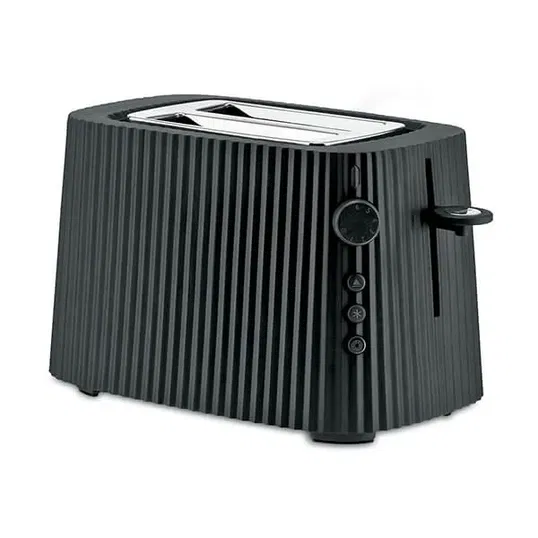 Alessi Plisse 2 Slice Toaster Black