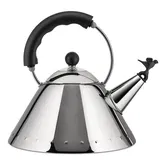 Alessi Bird Shaped Whistle 1.7L Kettle Black