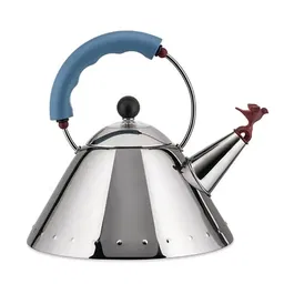Alessi Bird Shaped Whistle 1.7L Kettle Light Blue