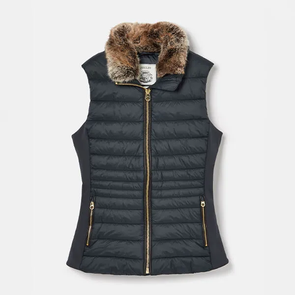 Joules Dark Navy Beckley Padded Showerproof Gilet