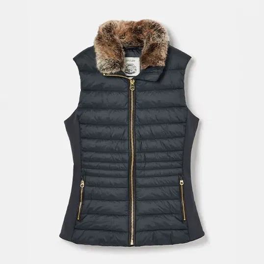 Joules Dark Navy Beckley Padded Showerproof Gilet