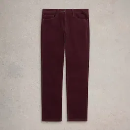 White Stuff Brooke Straight Cord Trouser Mid Plum