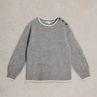 White Stuff Lucy Longline Jumper Light Grey