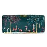 Sara Miller Woodland Tales Collection Sandwich Tray Deer & Robin