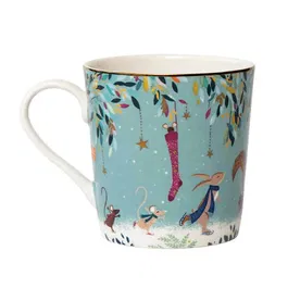Sara Miller Woodland Tales Collection Mug Skaters