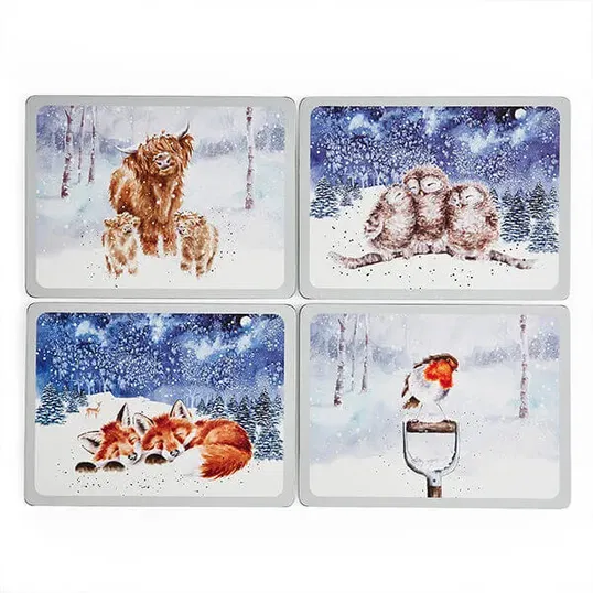 Wrendale Designs Set of 4 Winter Skies Placemats