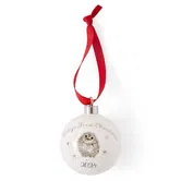 Wrendale Designs 'Baby's First Christmas' Owl Ceramic Christmas Bauble