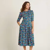Brakeburn Trailing Berry Midi Dress