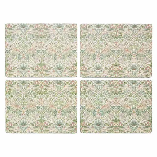 Morris & Co Strawberry Thief Set of 4 Large Placemats