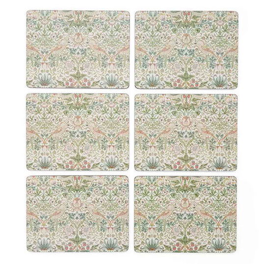 Morris & Co Strawberry Thief Set of 6 Placemats