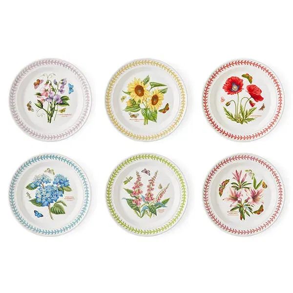 Portmeirion Botanic Garden Meadow Set of 6 Dinner Plates