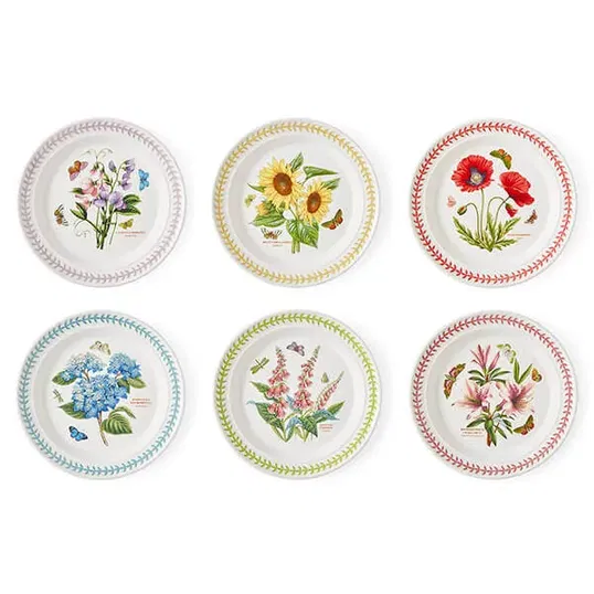 Portmeirion Botanic Garden Meadow Set of 6 Dinner Plates