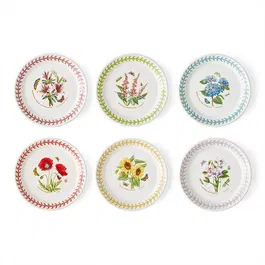 Portmeirion Botanic Garden Meadow Set of 6 Bread Plates
