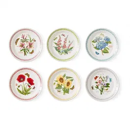 Portmeirion Botanic Garden Meadow Set of 6 Small Dinner Plates