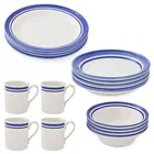 Portmeirion Potters Stripe 16 Piece Set Blue