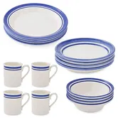 Portmeirion Potters Stripe 16 Piece Set Blue