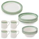 Portmeirion Potters Stripe 16 Piece Set Green