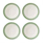 Portmeirion Potters Stripe Set of 4 13cm Bowls Green