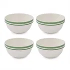 Portmeirion Potters Stripe Set of 4 12.5cm Stacking Bowls Green