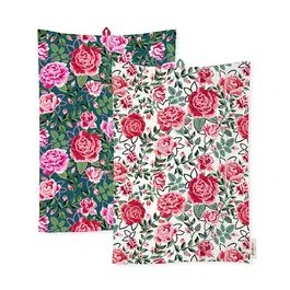 Cath Kidston Dolly Rose 2 Pack Tea Towels
