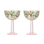 Cath Kidston Dolly Rose Set of 2 Champagne Coupes