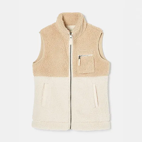 Joules Cream Mallory Fleece Gilet