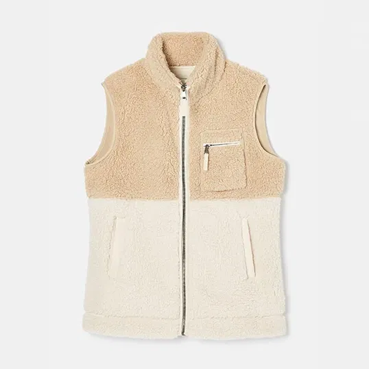 Joules Cream Mallory Fleece Gilet