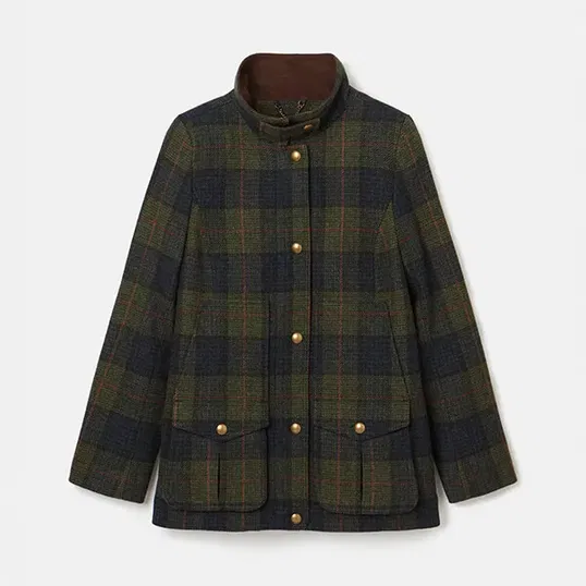 Joules Navy Khaki Fieldcoat Tweed Jacket