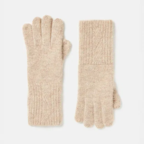 Joules Camel Effie Knitted Gloves