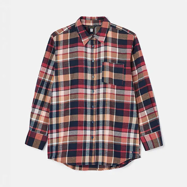 Joules Dark Check Lorena Brushed Shirt