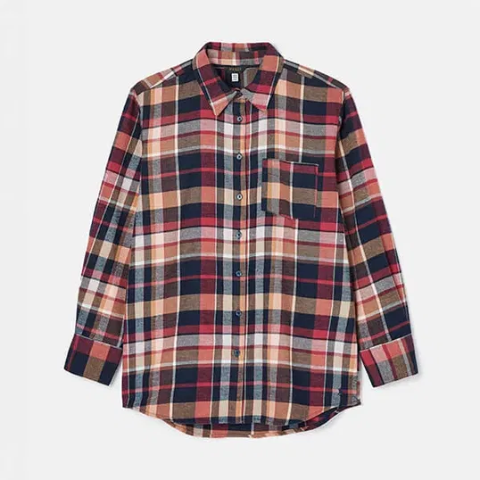 Joules Dark Check Lorena Brushed Shirt