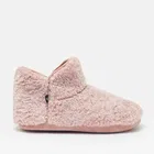 Joules Pink Cabin Luxe Faux Fur Slipper Boots