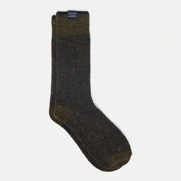 Joules Mens Green Cabin Socks