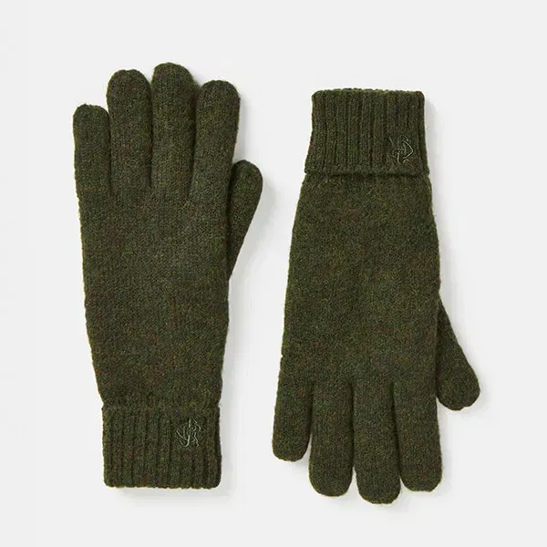 Joules Mens Green Berwick Lined Gloves