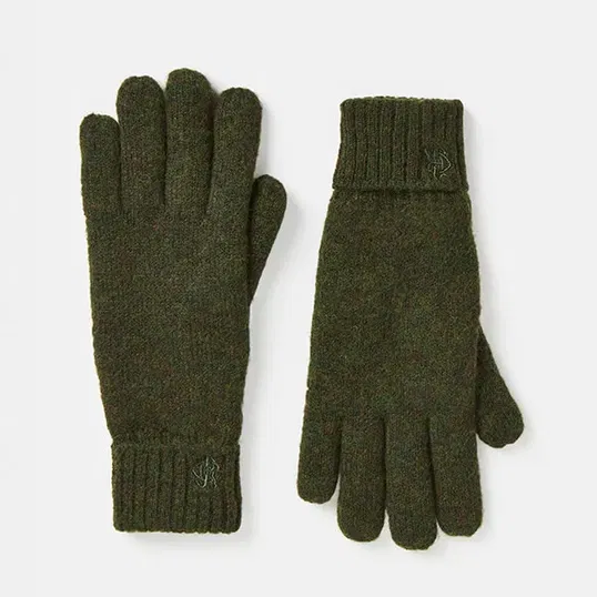 Joules Mens Green Berwick Lined Gloves