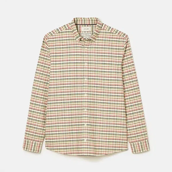 Joules Mens Cream Multi Welford Cotton Check Shirt
