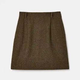 Joules Brown Bramble Tweed Skirt